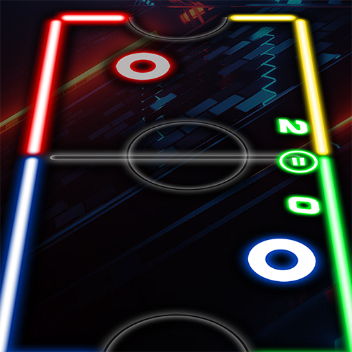 Glow Hockey Neon Challenge Mod Apk 1.4 for android