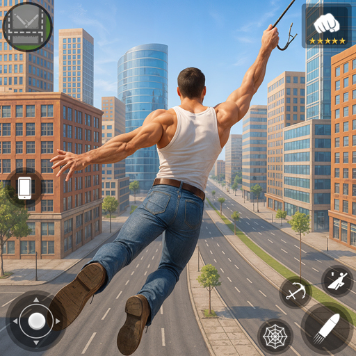 Flying Rope City Gangster Game Mod Apk 1.4 for android