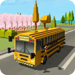 School Bus Game Blocky World Mod Apk 1.7 for android